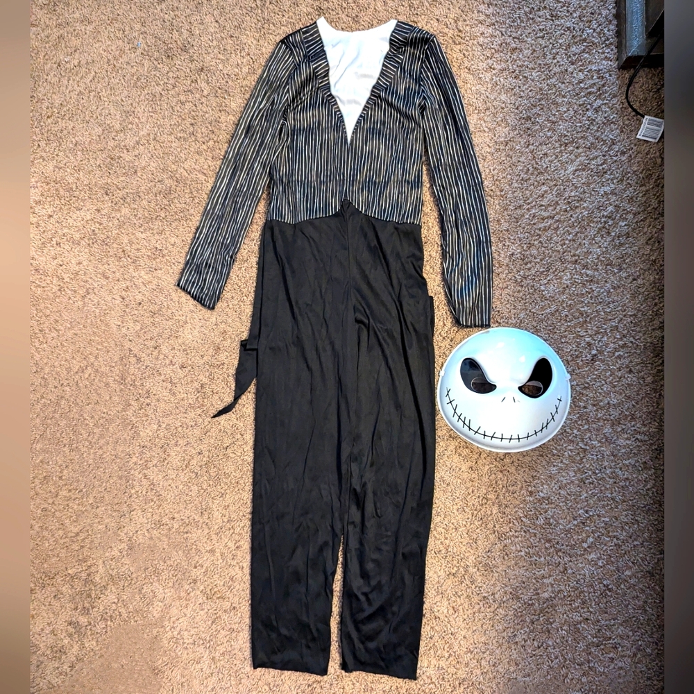 Disney Jack Skeleton Halloween Costume Size 10-12